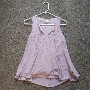 Anthropologie Meadow Rue Light Pink Sleeveless Top